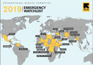 Venezuela está entre los países en riesgo de peores crisis humanitarias en 2019